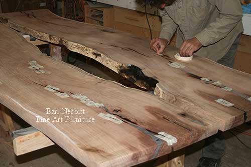 taping cracks in mesquite slabs before filling taping cracks in mesquite slabs before filling